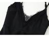 Spring 2026 European & American Style Lace Trim V-Neck Spaghetti Strap Dress for Women.