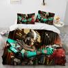 A-Apex Legends Game Gamer Cartoon Dekbed Beddengoed Set Dekbedovertrek Bed Set Dekbedovertrek Kussensloopking Queen Size Beddengoed Set