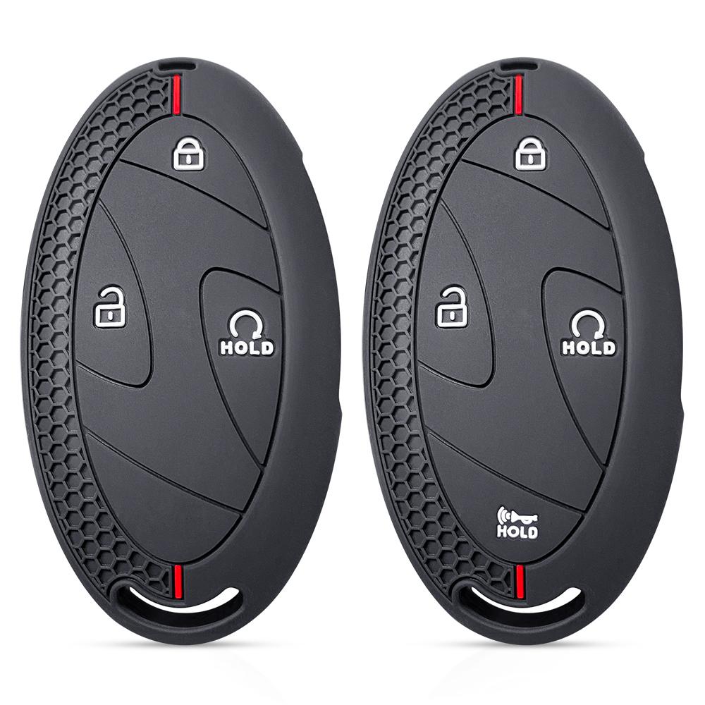 SKCW6 Silicone Key Cover For Hyundai Kona 2024 Ioniq 2021 Elantra SEL 2023 Ioniq 5 6 7 Grand Prix GN7 Key Case Car Accessories Chains