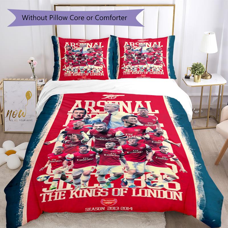 Arsenal Football Player Comforter Cover Set Perfect for Bedrooms Machine Washable Perfect Gift for Friends & Family