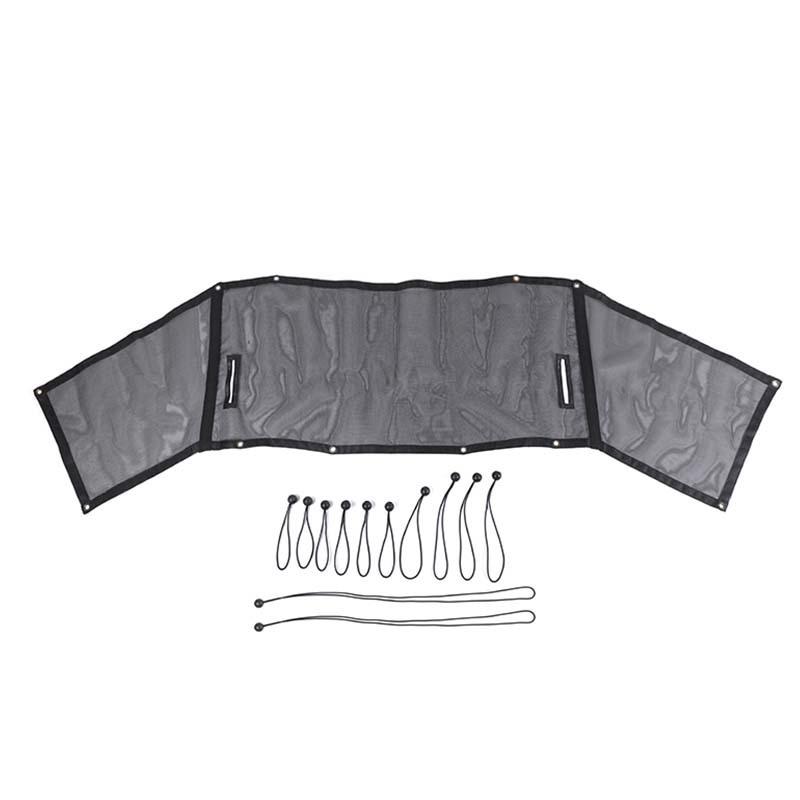 Car Rear Trunk Sunshade Mesh Sunscreen Cover for Jeep Wrangler JK 4-Door Version Exterior Accessories, UV Protection