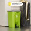 Large 30L Outdoor Kitchen Trash Can with Pedal and Lid