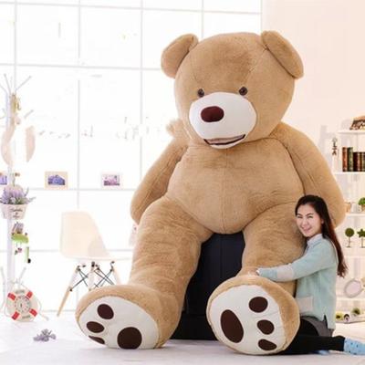 100-260cm Kjempebamse Plysjleker Myk Teddybjørn Ytterhud Kåpe Populære Bursdags- og Valentinsgaver Jenter Barneleke