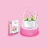 Small Children Puzzle Particle Building Block Flower Flexing Potted Model Toy