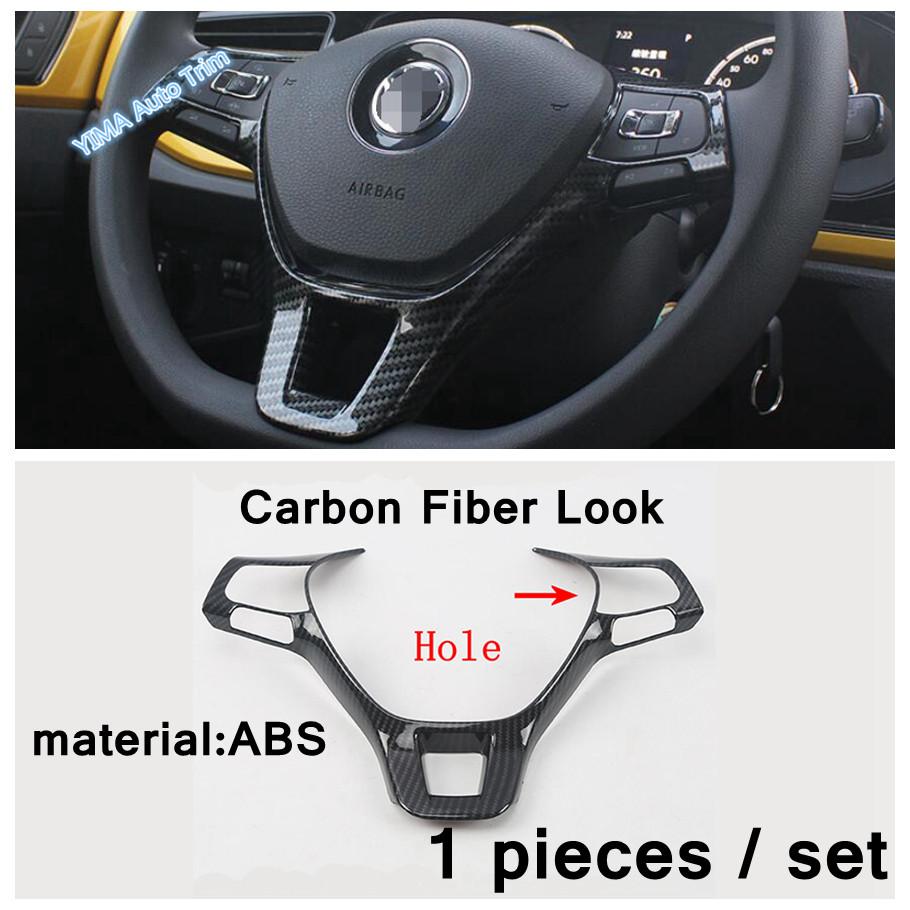 For Volkswagen Arteon 2018   Carbon Fiber Look / Matte Auto Steering Wheel Decor Frame Cover Trim Interior Accessories