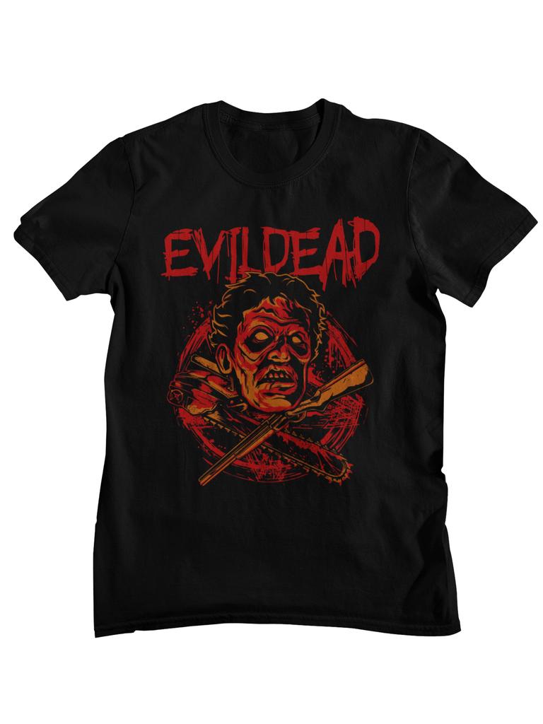 Evil Dead Dead By Dawn Retro Horror Movie Graphic TShirt Unisex Women Casual Cotton Streetwear Tops