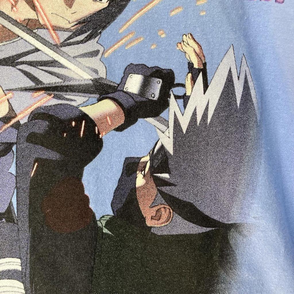 [USED] Naruto Shippuden Sasuke Vs Kakashi Big Print T-Shirt XL