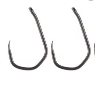 Hirisi 500pcs In Bulk  PTFE Coated High Carbon Stainless Steel Barbless Fish Hook With Eye Fishing Accessories 8020
