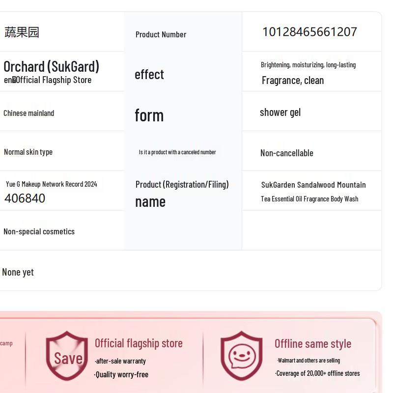 SukGarden Duschgel mit ätherischen Ölen