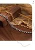 18K Gold Plated Stainless Steel Bracelet Fashion Simple Hand Ball Chain Jewelry Unisex  Charm Bracelet for Women Girl