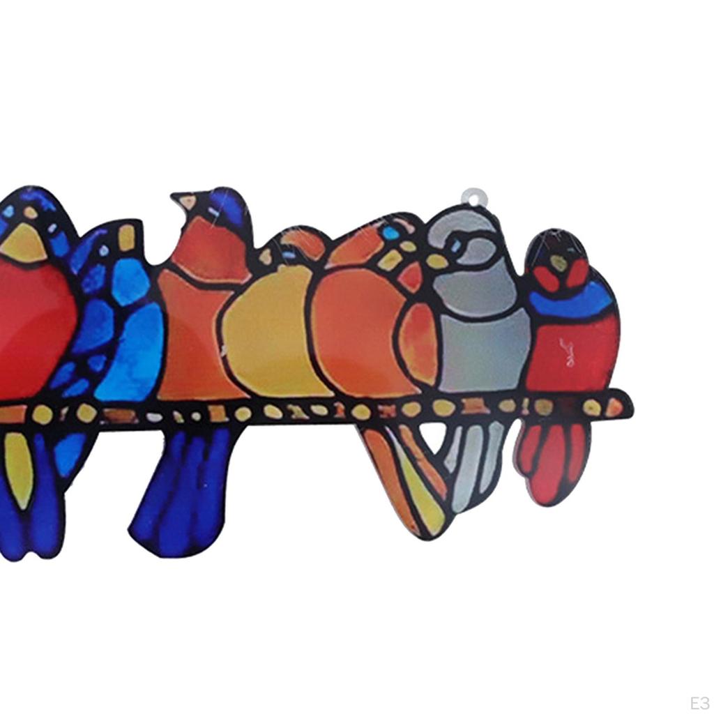 Acrylic Wall Hanging Cartoon Bird Pendant Home Decor Lovely Ornament Hangings