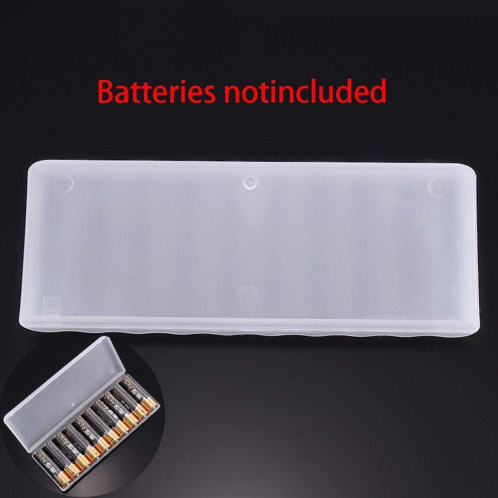Durable for 10Pcs AA AA Batteries Plastic Storage Boxes Cover Container Holder