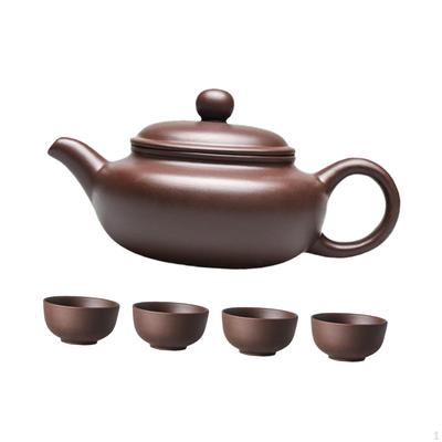 -Teapot, Chinese Tea Kettle, Portable for Loose Tea, Practical Teapot Set, Hotel Kitchen Teapot,
