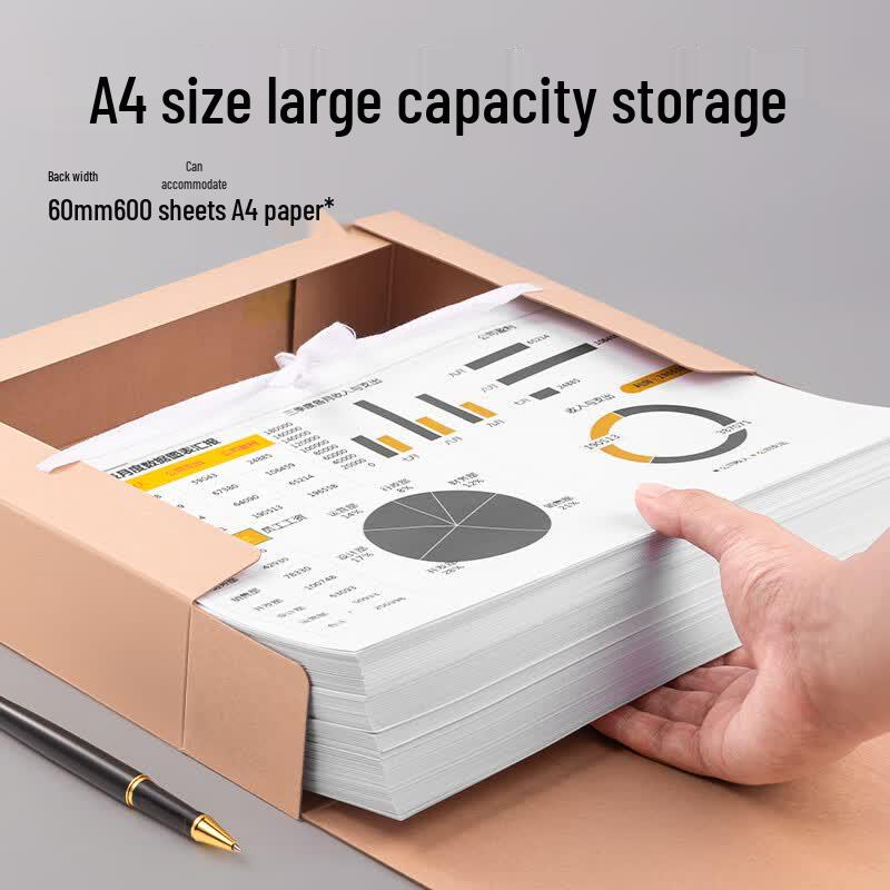 Deli Acid-Free Kraft Paper Archive Storage Boxes (10-Pack)