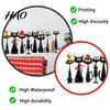 Retro Hand Painted Wall Stickers Christmas Black Cat Stickers, Self Adhesive Decals, Removable PVC Cute Holiday Theme Decals Art Decor for Bedroom