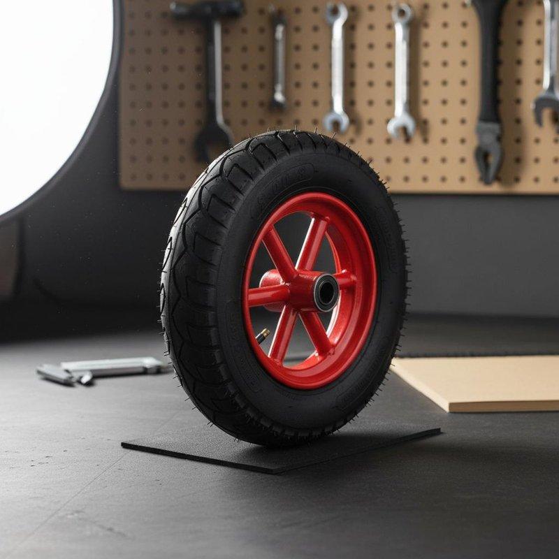 14 Inch Air-Filled Wheel Wear Resistant Hand Wagon Replacement Wheel Professional Hardware Effortless Rolling Wide Surface
