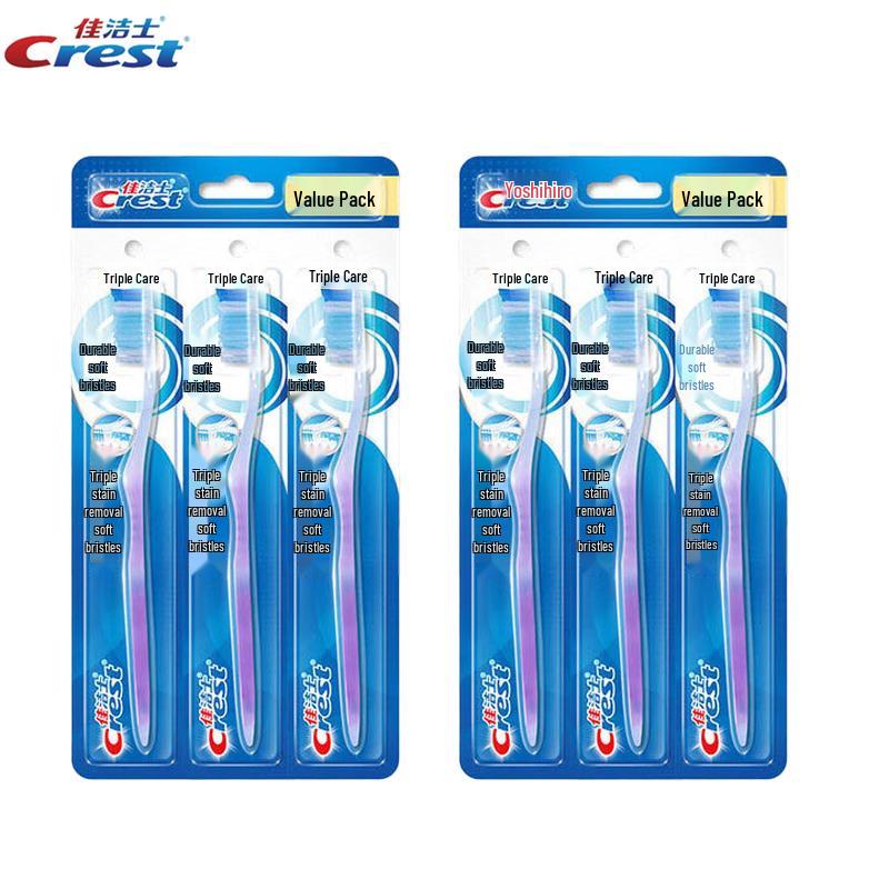 Crest Triple Care Soft Bristle Toothbrush