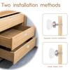 8Pcs 35mm Diamond Shape Design Crystal Glass Knobs Bedroom Cupboard Drawer Pull Kitchen Cabinet Door Wardrobe Handles Hardware
