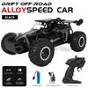 New 1:16 2.4G 20km/h High Speed Drift Remote Control Car 2WD Alloy Remote Control Off-road Car with LED Light Christmas Gift