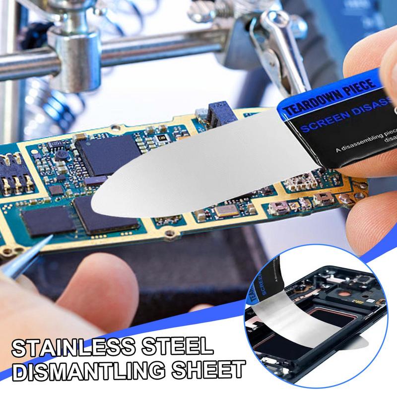 Dünnes Metall Öffnungshebelwerkzeug 90-Grad Biegung Edelstahl Öffnerwerkzeug Öffnungsentfernungs-Hebelwerkzeugsatz Für Laptop Telefon Akku