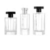 Transparent Glass Perfume Spray Bottle, Refillable, 50/100ml, Ideal for Travel