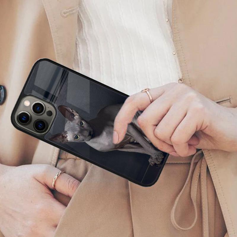 Sphinx Cat Printing Drawing Magnetic Phone Case For APPLE iPhone 17 Air 16 14 13 12 Pro Max 15 Plus Wireless MagSafe Cover