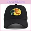 Bass Embroidered Duck Tongue Cap Fishing Embroidered Mesh Baseball Cap Embroidered Curved Brim Cap Summer Sunshade Mesh Cap