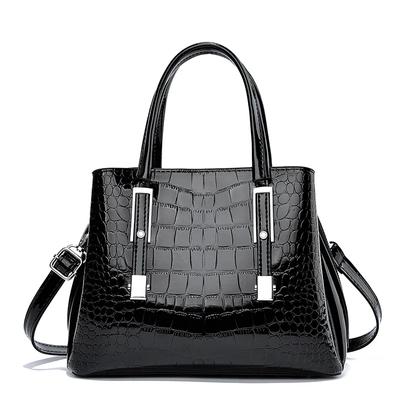 Fashion Shiny Leather Handbag for Women 2024 European & American New Women's Commuting Crossbody Bag Women's Shoulder Tote Bag
