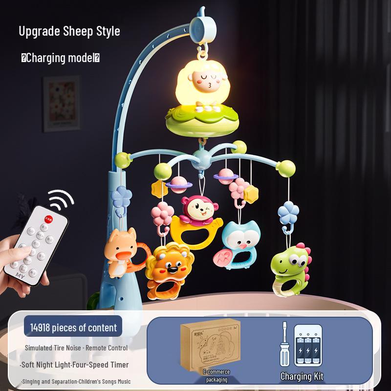 Musical Rotating Baby Bedside Ornament: 0-1 Year Crib Rattle