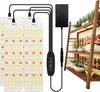 LED Grow Panel Licht Ultradünn Vollspektrum Dimmbar Timer Pflanzenlichter Unter Schrank Wachstumslampe für Zimmerpflanzen Regal