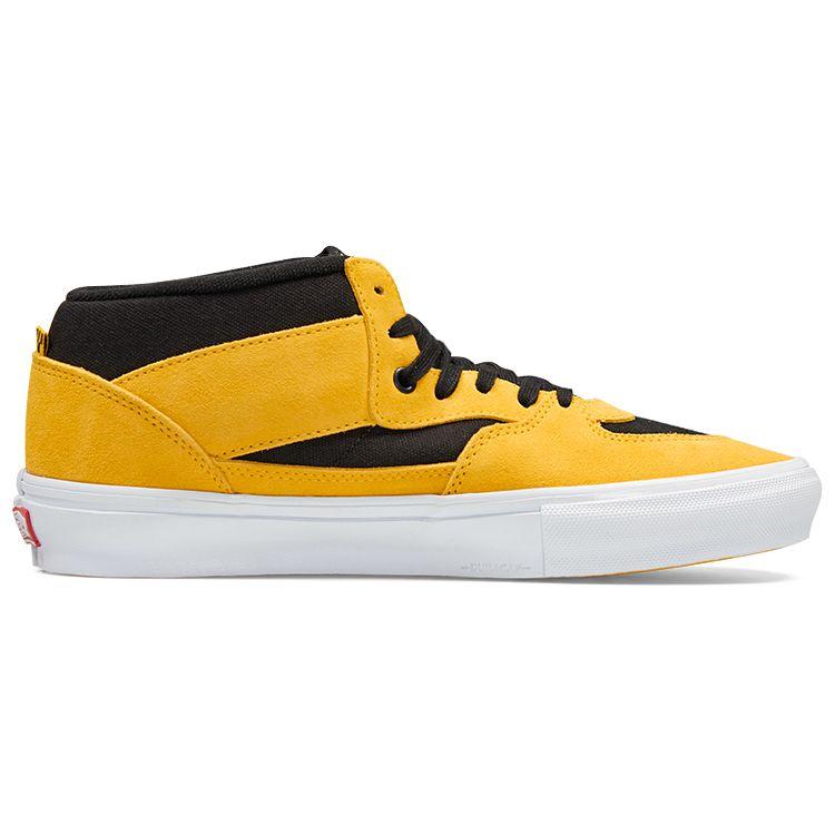 Vans Bruce Lee X  Half Cab Limited Edition Special Sound Shoe Box Mid-Top Skate Shoes Unisex Skate Shoes Yellow Black VN0A5FCDY23(S-BOX)