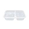 Disposable 3-Compartment Microwavable Lunch Boxes