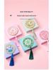 Luxury Chinese Style Compact Mirror Gift Box – Portable Handheld Makeup Mirror for Touch-Ups, Perfect Bestie Gift