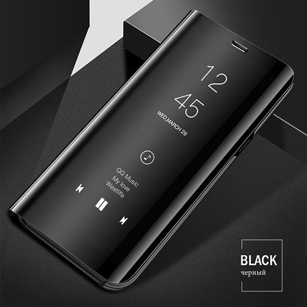 Luxury Smart Mirror Case For Huawei Honor Magic 6 5 Lite X9A X8B X7B Coque For Honor 70 50 20 10 Leather Flip Holder Phone Cover