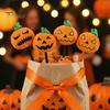Ergonomic Ballpoint Pen Halloween Pumpkin Gel Ink Pen, 0.7mm Rollerball with Plush Pumpkin, Marker Novelty Black for Party Favors, Gift Supplies