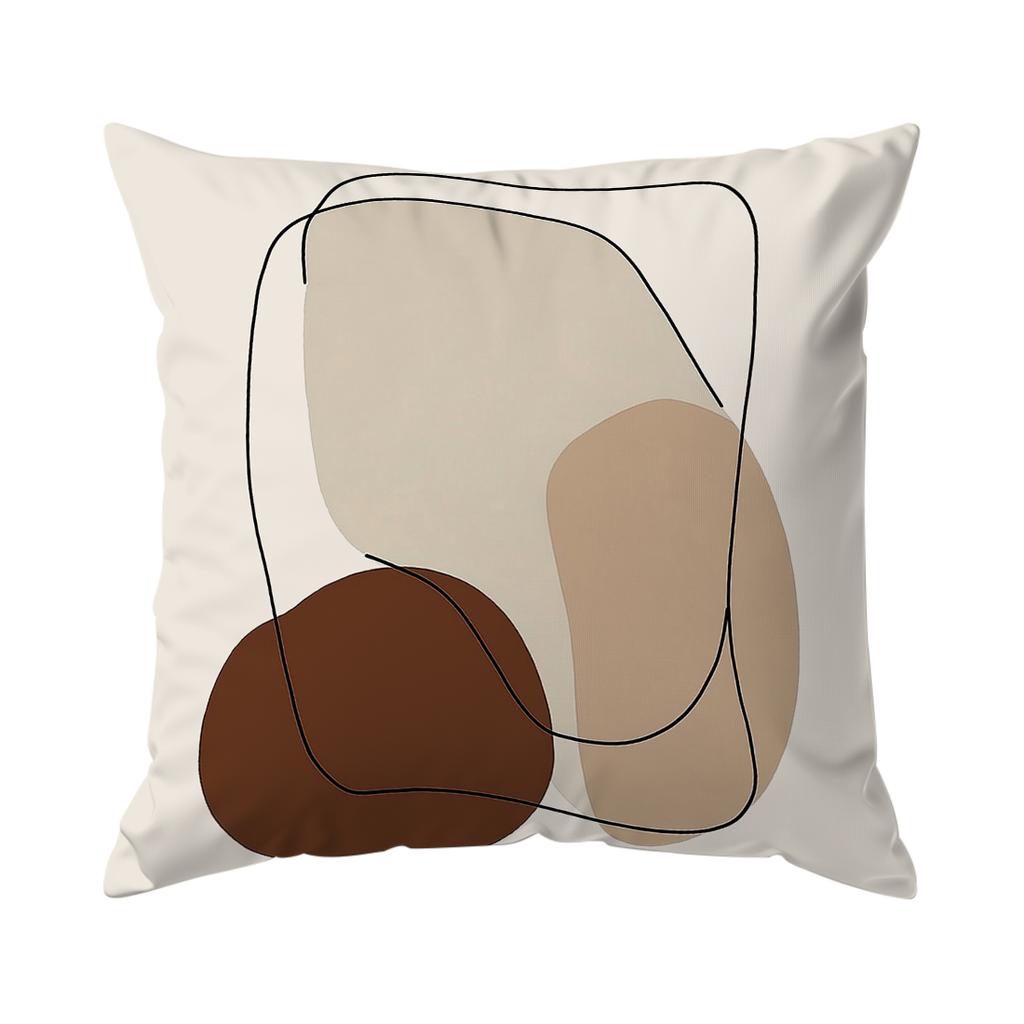 Bohemian Abstrakt Braun Kissenbezug Bedruckt Polyester 40/45/50cm Dekokissenbezug Dekokissen für Sofa Kissenbezug Heimdeko