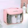Portable Travel Wash Bag with Zipper Transparent Storage Bath Supplies for Face Cream Nail Beauty Tool Collection Supply