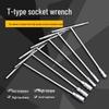 T-Handle Socket Wrench for Car/Motorcycle Repair, 6-19mm Hex Extension