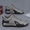 Autumn new leather casual board shoes driving shoes Forrest Gump sneakers