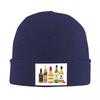 Whiskey Bottles Illustration Warm Knitted Cap Winter Knit Bonnet Hat Skullies Beanies Hip Hop Caps for Unisex
