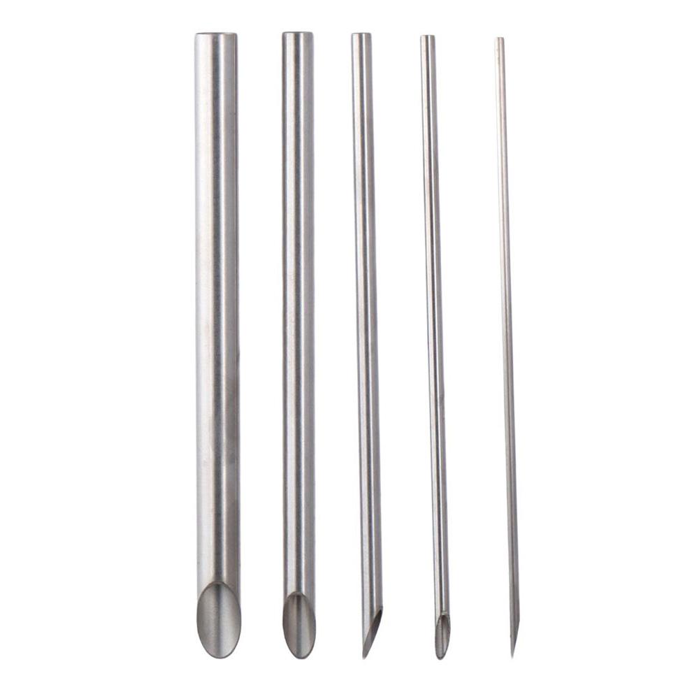 Hole Punch Stainless Steel Round hole cutter Circular 5 Size Circle Cutter Silver Pottery Cutter Hand Sculpture