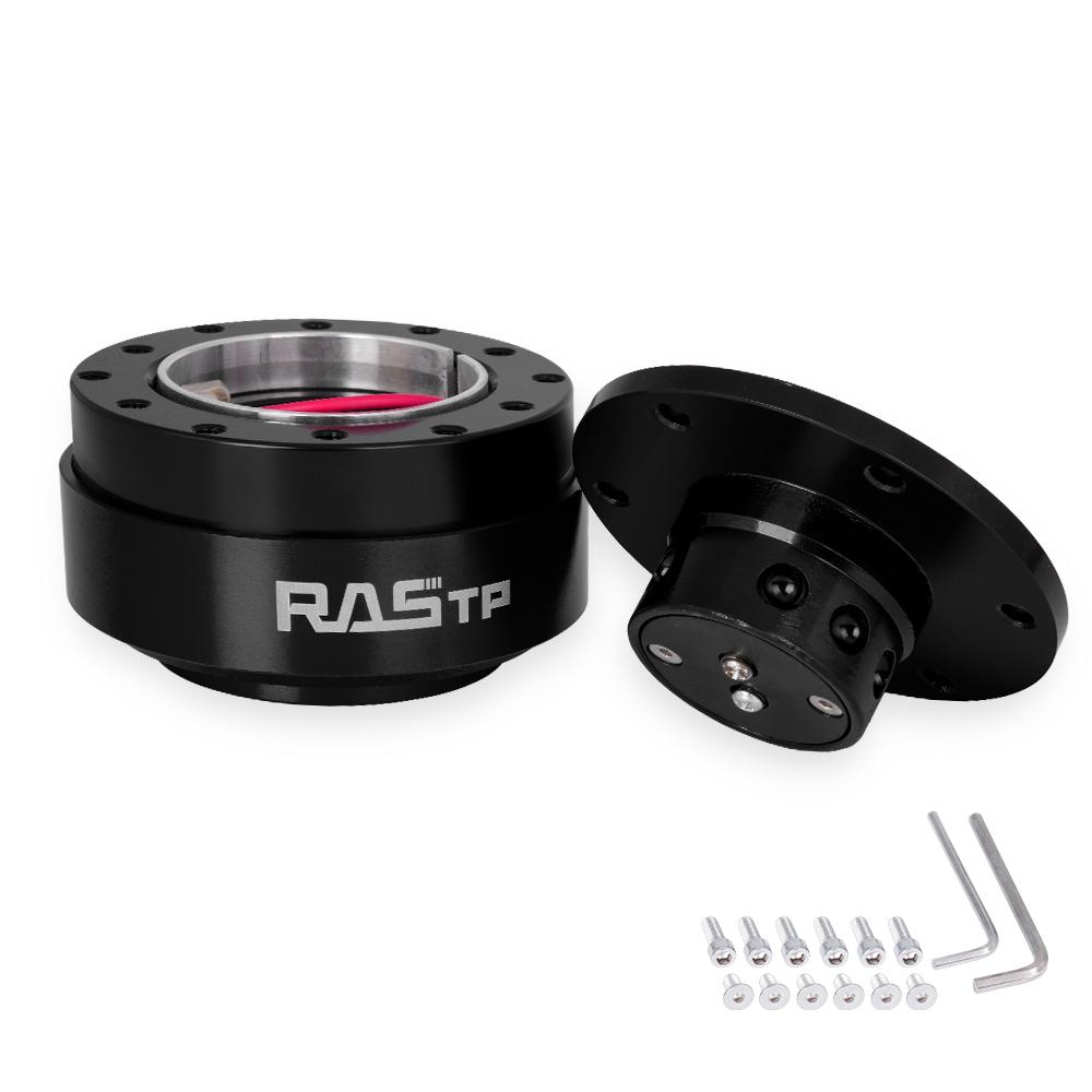 MUGE-Car Steering Wheel Snap Off Quick Release Hub Adapter Boss Kit Aluminum For 6-Hole Steering Wheel Hub Car Accessories QR030