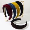 Fashionable Versatile and Three-dimensional Design Velvet Hairband with Simple Wide Edge. New Style Daily Wear Hair Accessory.