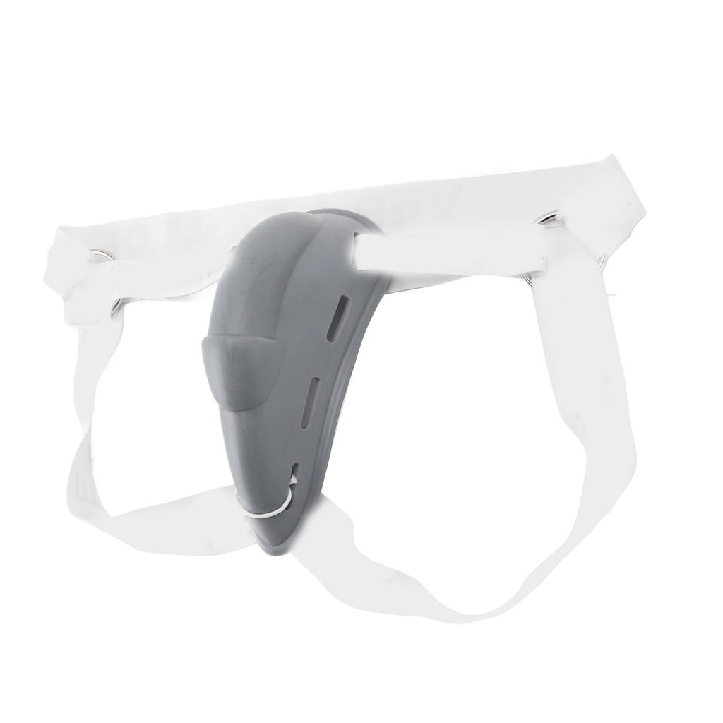 Underwear Bulge Cup Metal Rings Wide Belt Washable Elastic Reduce Friction Men Bulge Cup Cover Grey M 25.98‑27.17in