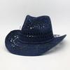 Vintage Style Beach Hat Wide Brim Sun Cowboy Hat Unisex Bohemian Straw Hat  Travel