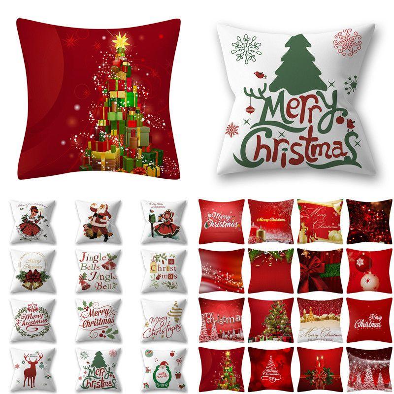 Vibrant Christmas Themed Decorative Cushion Cover For Festive Home Decor 18x18