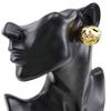 Chanel Earring Matelasse Vintage Plated Gold 30.2g Women Used