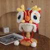 National Dragon Awakening Lion Hat Red Ear Protection Knitted Handmade Warm Festive Parent-Child Common Unisex 100% Image