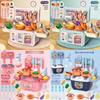 Children Mini Kitchen Playset Plastic Imaginative Cooking Role Play Girls Boys