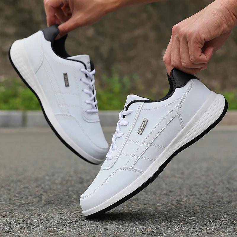 Men's Sneakers Fashionable Casual Italian Style Breathable Non Slip Flat Shoes Outdoor Exercise Tennis Men's Vulcanized Shoes